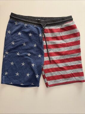Brooklyn Cloth Stars & Stripes Athletic Shorts - Blue, Red, Gray